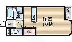 エクト2 ワンルームの間取図画像