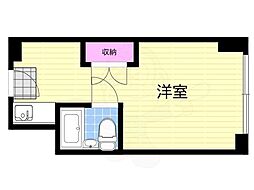 ステュディオ新大阪 ワンルームの間取図画像