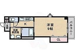 ディ・ブレイク 1Kの間取図画像