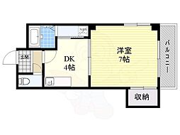 メゾンミヤ 1DKの間取図画像
