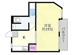 Oosumiレジデンシャル 2Kの間取図画像