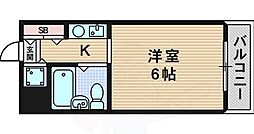 ウエハラハイツ 1Kの間取図画像