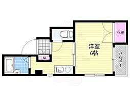 グリーンファーム 1Kの間取図画像