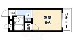 リージェントハイム 1Kの間取図画像