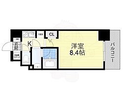 クレアートアドバンス北大阪 1Kの間取図画像