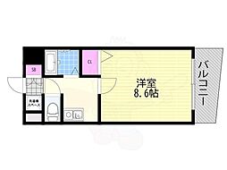 クリアコート・Uパート5 1Kの間取図画像