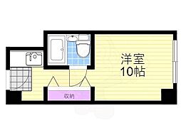ステュディオ新大阪 ワンルームの間取図画像