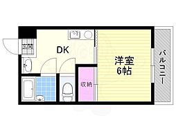 ショーエハイツ 1DKの間取図画像