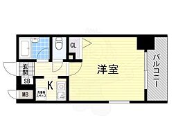エスリード新大阪第5 1Kの間取図画像