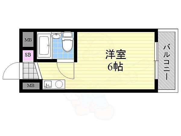 WESTヒルズ相川 ｜大阪府大阪市東淀川区相川２丁目(賃貸マンション1R・2階・16.00㎡)の写真 その2