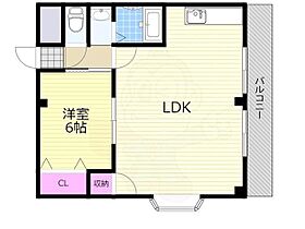 岡本ハイツ  ｜ 大阪府大阪市東淀川区下新庄３丁目（賃貸マンション1LDK・3階・40.00㎡） その2