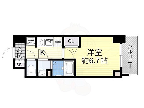 ArtizA淡路 ｜大阪府大阪市東淀川区淡路４丁目(賃貸マンション1K・1階・23.25㎡)の写真 その2