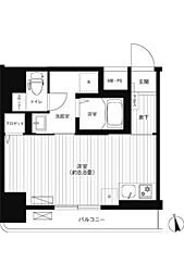 Reno新宿若松町 ワンルームの間取図画像