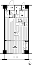 グランハイツ東新宿 1LDKの間取図画像