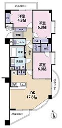 ライフプラザ南光台 3LDKの間取図画像