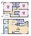 間取り：16.8帖LDKと全室収納付きの3LDK