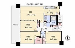 間取図画像 3LDK