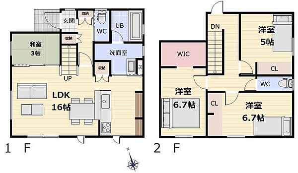 間取りを拡大表示