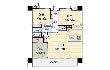 全居室収納付3LDK!