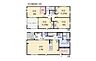 間取り：《9号棟間取り図》4LDK＋WIC。2階4部屋・全室収納付、2面採光の明るい室内。