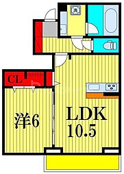 間取図画像 1LDK