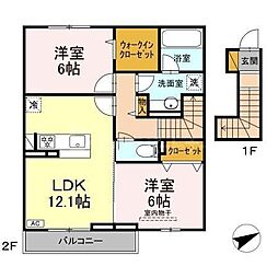 間取図画像 2LDK