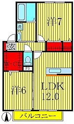 間取図画像 2LDK