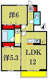 Orto Sole(オルト ソレ) 2LDKの間取図画像