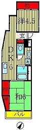 日新柏マンション 2DKの間取図画像