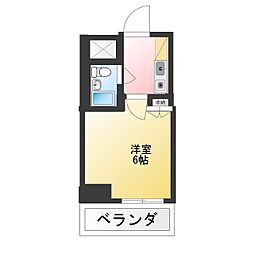 ライオンズマンション桜台第3 1Kの間取図画像