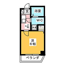 HF練馬レジデンス 1Kの間取図画像