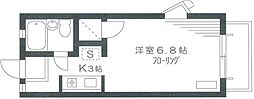 パークサイドハイツ ワンルームの間取図画像
