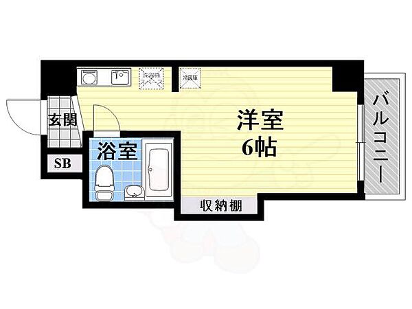 ウエステリア中宮 ｜大阪府大阪市旭区中宮５丁目(賃貸マンション1K・5階・16.00㎡)の写真 その2