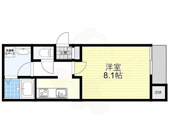 （仮称）ラフィーネ千林 ｜大阪府大阪市旭区清水３丁目(賃貸アパート1K・2階・28.65㎡)の写真 その2