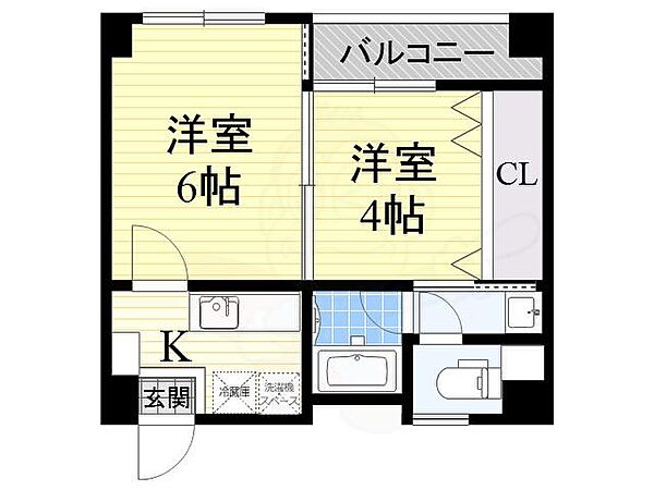 ベルフォーレ都島 ｜大阪府大阪市都島区都島本通３丁目(賃貸マンション2K・3階・30.85㎡)の写真 その2