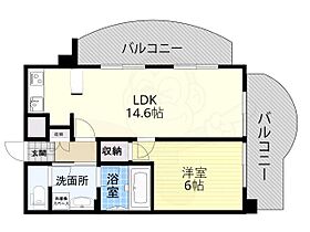 エステムコート京橋セレブ2サザンクロス  ｜ 大阪府大阪市都島区東野田町１丁目（賃貸マンション1LDK・8階・42.12㎡） その2