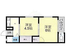 金明荘  ｜ 大阪府大阪市都島区高倉町３丁目12番30号（賃貸マンション2K・2階・29.70㎡） その2