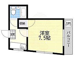 住友ビル 1Kの間取図画像
