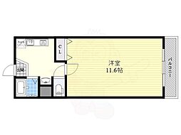 ミティオ森小路 1DKの間取図画像
