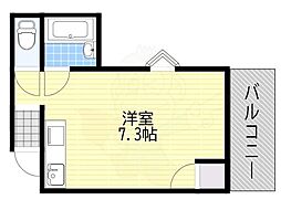 サンロイヤルみやこ 1Kの間取図画像