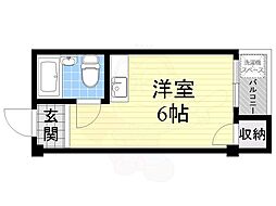ベルノ関目 ワンルームの間取図画像