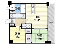 メゾン寿清水 2LDKの間取図画像