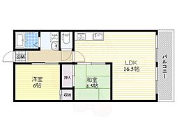 新森サニーガーデン 2LDKの間取図画像