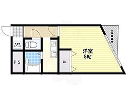 プレジデントハイツ ワンルームの間取図画像