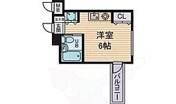 フォーラム都島内代駅前 ワンルームの間取図画像
