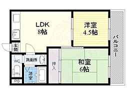 アーバンアイム 2LDKの間取図画像