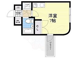 フォーラム都島内代駅前 ワンルームの間取図画像