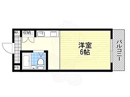 プレジデント横田 ワンルームの間取図画像
