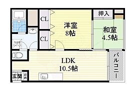 メゾンドノブレ 2LDKの間取図画像