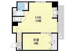 ラグジェリア都島4 1LDKの間取図画像